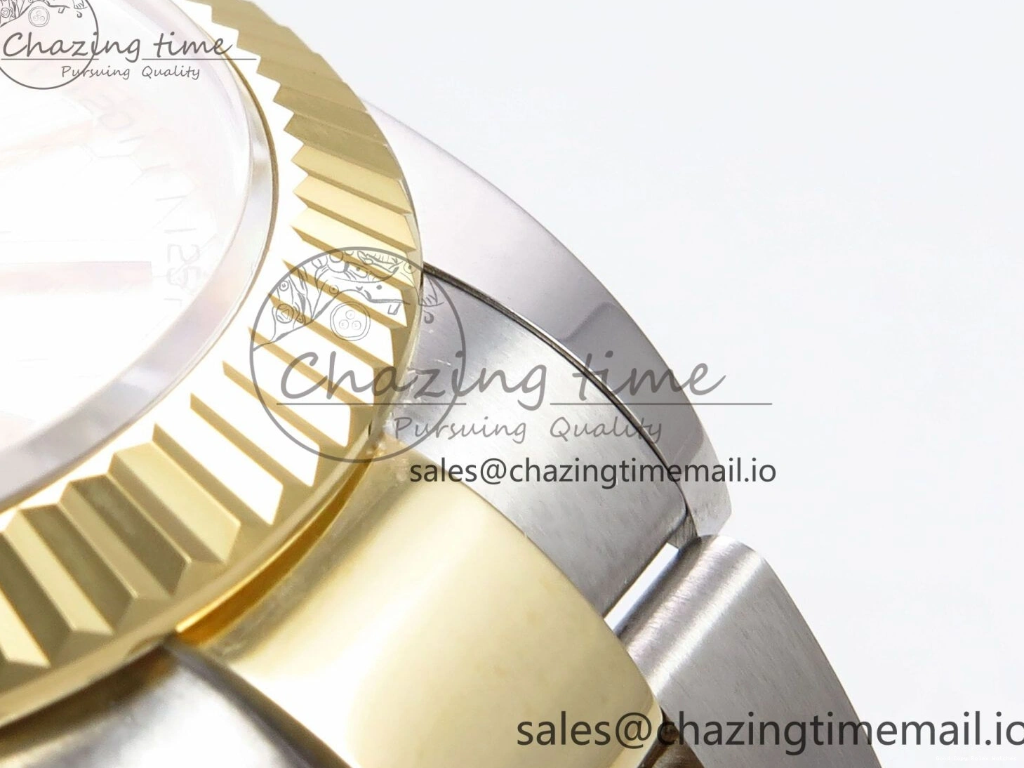 AAA Replica Watches Bracelet Thermal YG Best Edition Dial DateJust 41 Oyster 126333 EWEF SS on 976 YG Textured A 0104